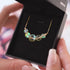 Canary | Gold Vermeil | Mermaid Glass Infinity Clasp Necklace